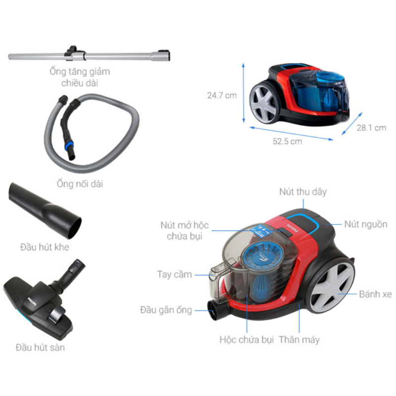 Máy hút bụi Philips FC9351/01 | Bách Hoá Điện