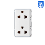 Ổ cắm đôi LeafStyle Philips Duplex 2P+E US-EU | Bách Hoá Điện