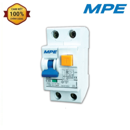 Cầu Dao Bảo Vệ Quá Tải Và Chống Rò RCBO 2P 32A MPE RCBO-30/232 | Bách Hoá Điện