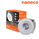 Đèn Led Âm Trần Chiếu Điểm Chỉnh Góc 7W Nanoco | Bách Hoá Điện